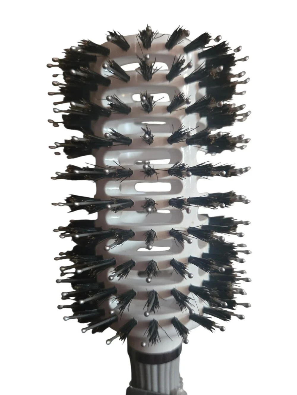 Ceramic + Ion Grande Round Vent Brush - White and Black